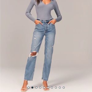Abercrombie and Fitch, the Dad high rise jeans